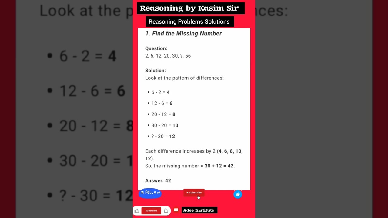 Master Number Series with Kasim Sir's Trick! 🔢