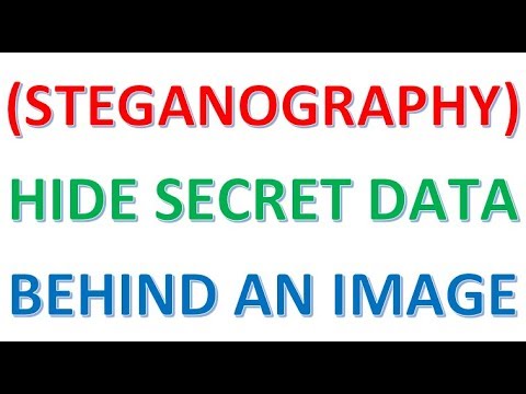 Steganography hide secret data behind an image | Secrets Hidden in Images (Steganography)