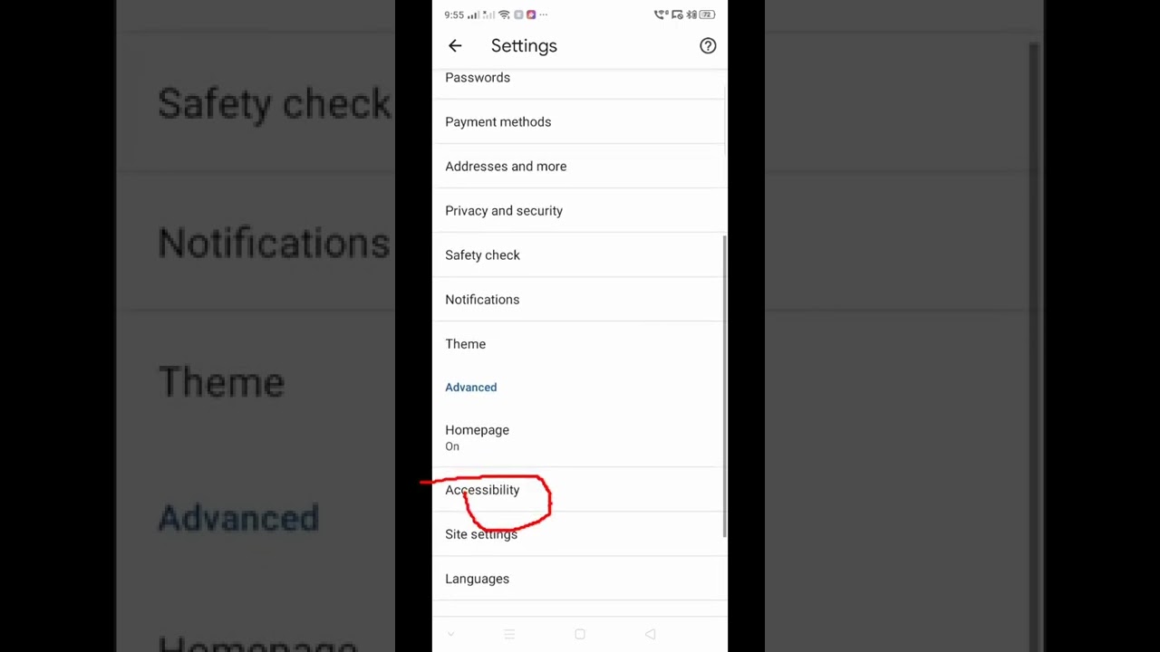 Zooming in on Chrome Web on Oppo Mobile