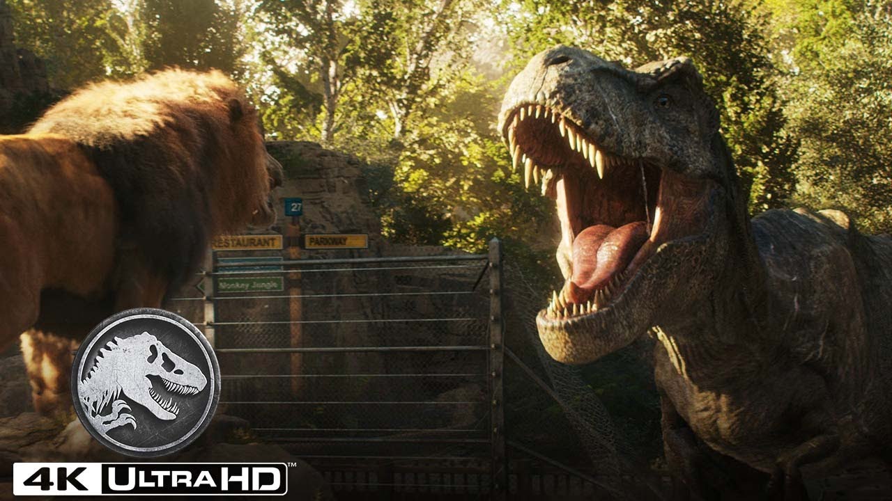 Melhores Momentos da T. rex em 4K HDR | Jurassic World