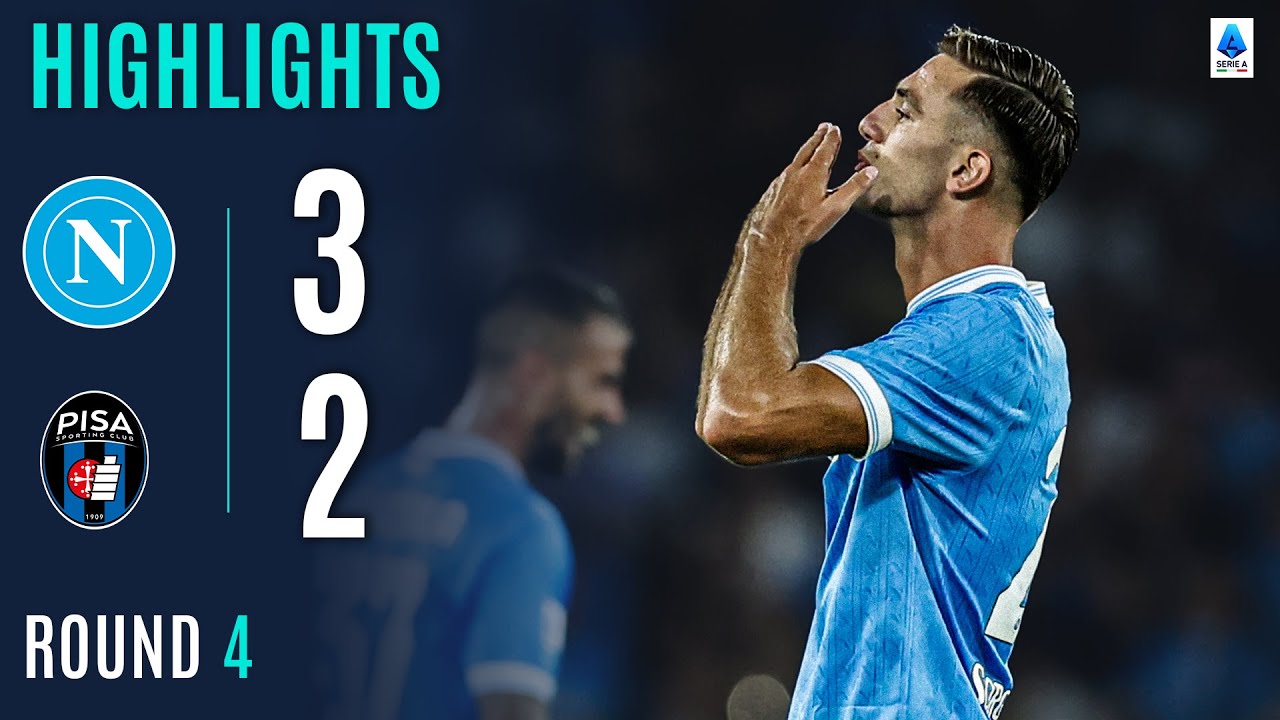 Napoli Edges Pisa 3-2 in Thrilling Serie A Clash ⚽