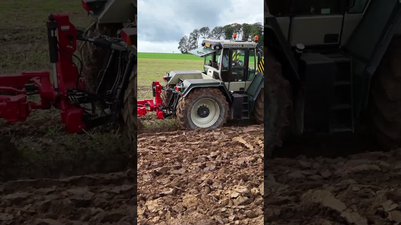 Doppstadt Trac 180 beim Pflügen in Luxemburg 2024 🚜