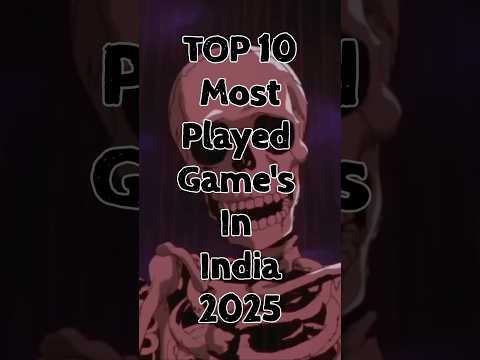 Top 10 Most Played Game's In India 2025 . #shorts #top10 #games