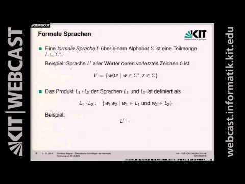01: Organisatorisches, Ziele der Vorlesung, Sprachen, Reguläre Ausdrücke, Endliche Automaten