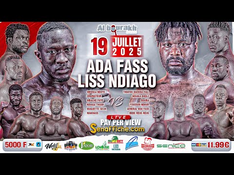 🛑 Direct Arène Nationale - Combats Ada Fass vs Liss Ndiago, Thiatou Daouda Fall vs Moussa Ndoye...