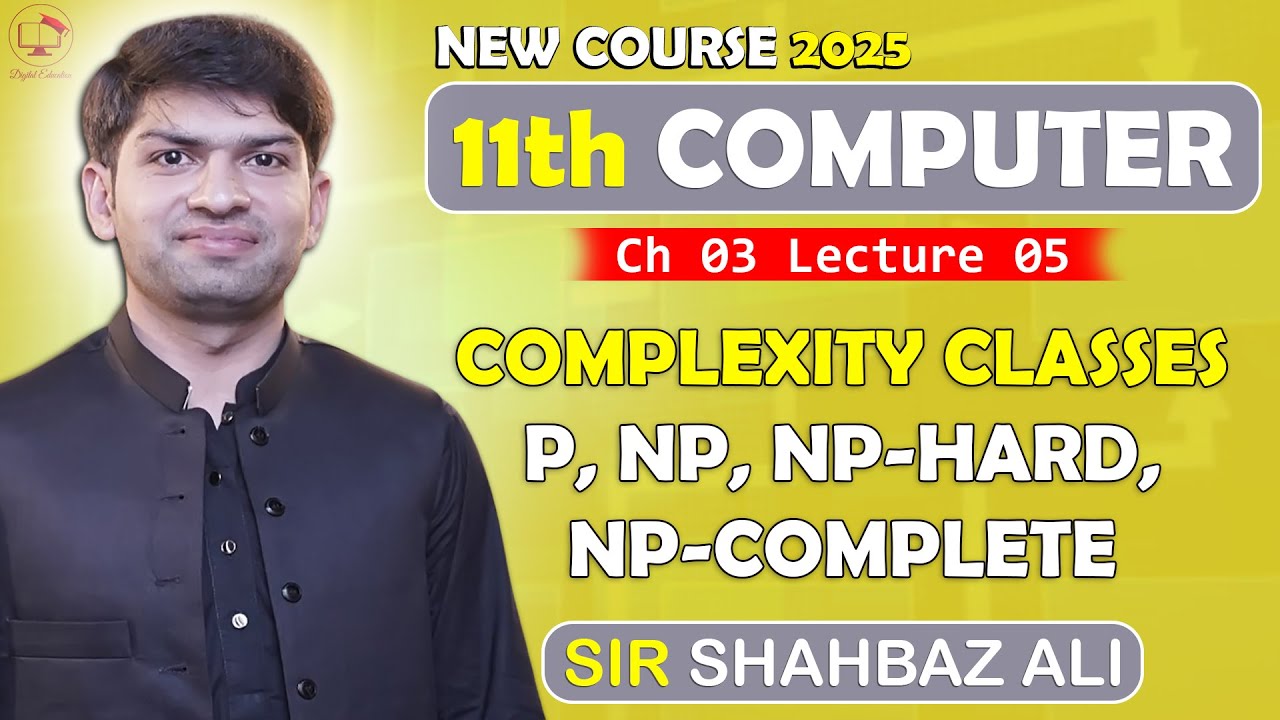Complexity Classes | P, NP, NP-Hard, NP-Complete Explained | Class 11 Computer Science | Ch 3 | L 5
