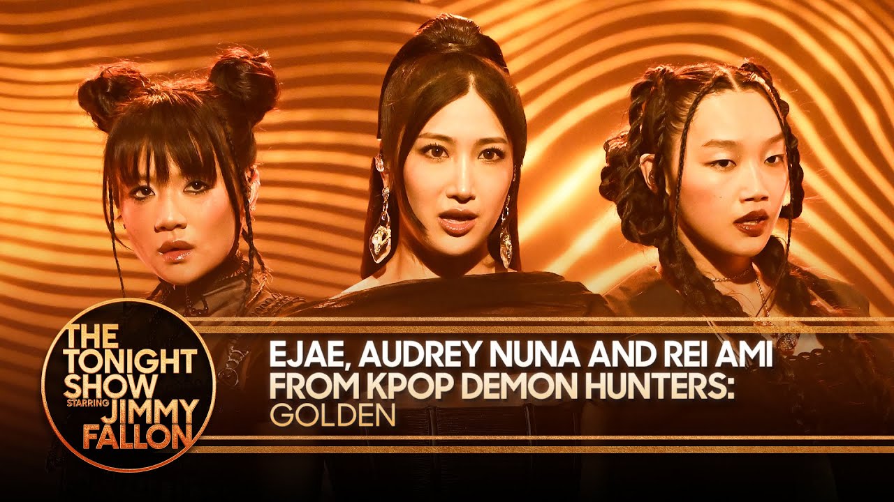 KPop Stars EJAE, Audrey Nuna & Rei Ami Shine with 'Golden' on Jimmy Fallon 🎤