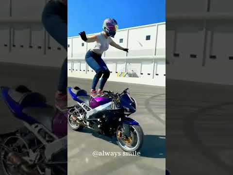 desi girl🔥💯  | girl stunts | riding sports bike  | girls riding | bike status sports bike #shorts