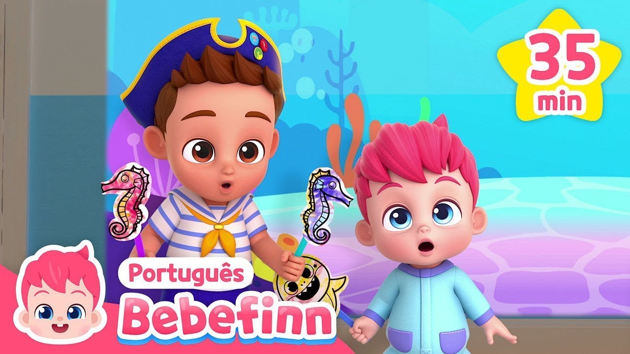 O que tem no FUNDO DO MAR? 🌊 | + Completo | Bebefinn em Português - Canções Infantis