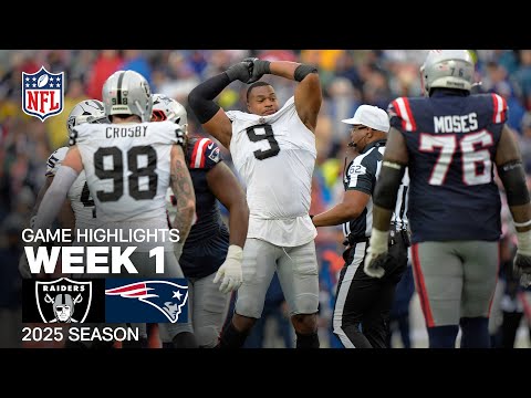 Las Vegas Raiders vs. New England Patriots Game Highlights | NFL 2025 Season Week 1
