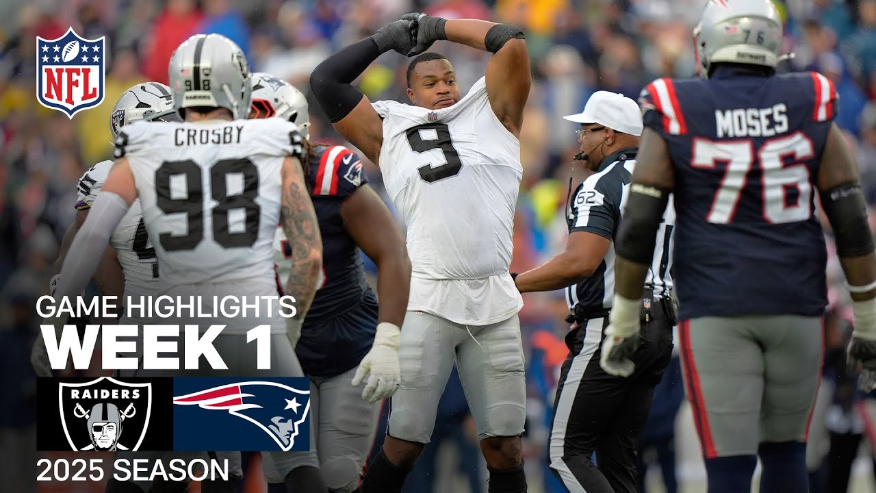 Raiders vs. Patriots Week 1 NFL 2025 Highlights π