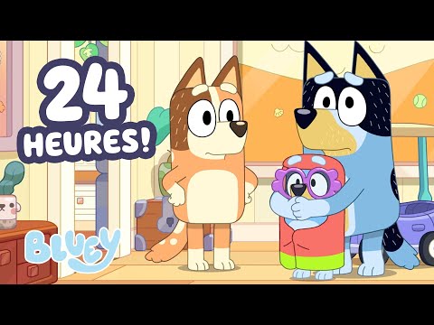 🔴VIVRE: Jeux de Bluey avec Maman et Papa 💙 | 24 HEURES | Bluey Français Chaîne Officielle