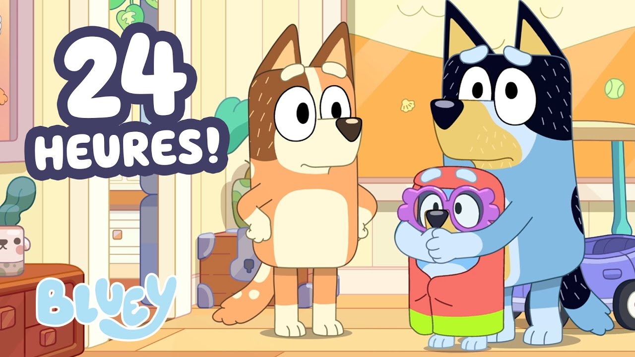 VIVRE : Jeux de Bluey avec Maman et Papa en 24h 🐶 | Bluey Français Chaîne Officielle