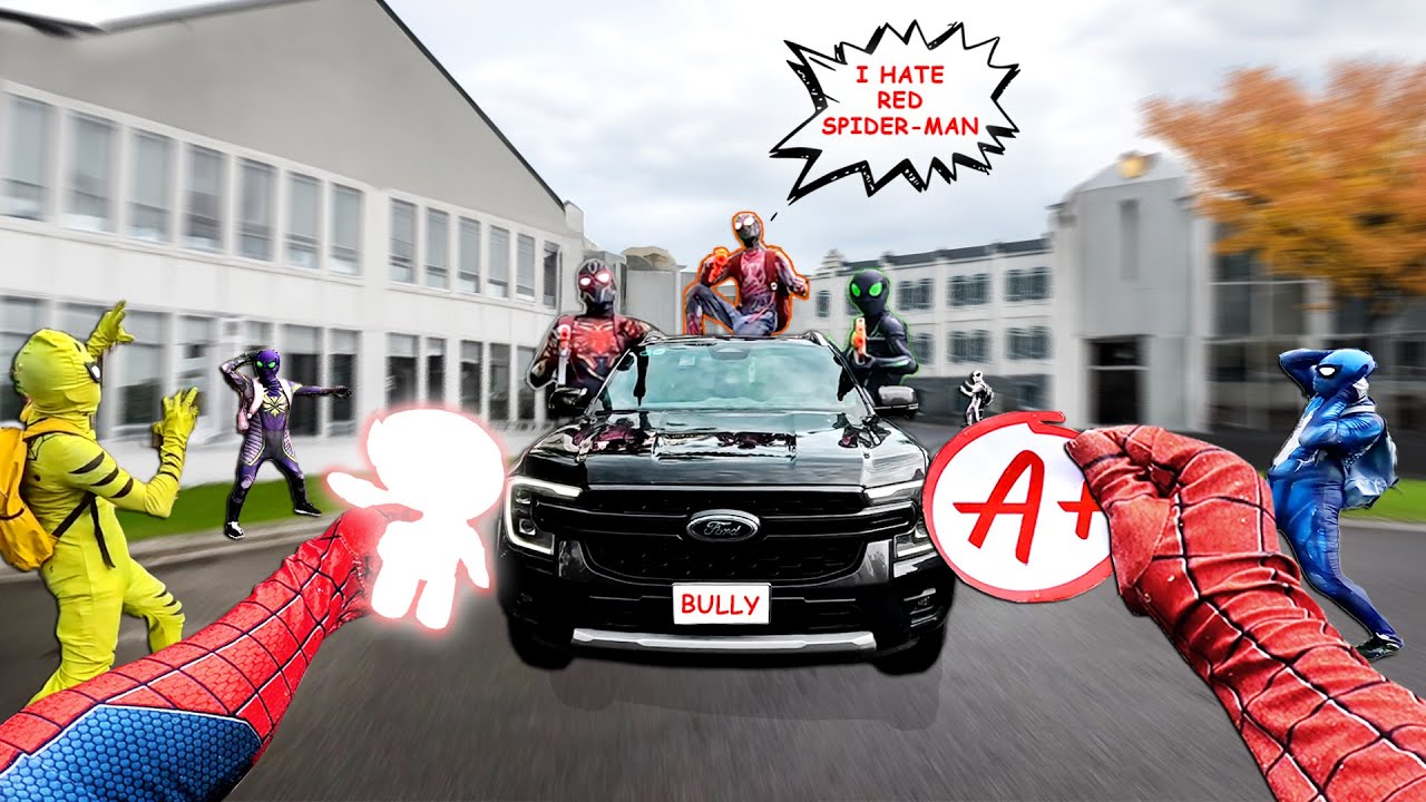 Superhero Teddy Saves Spider-Man from School Bullies! 🦸‍♂️