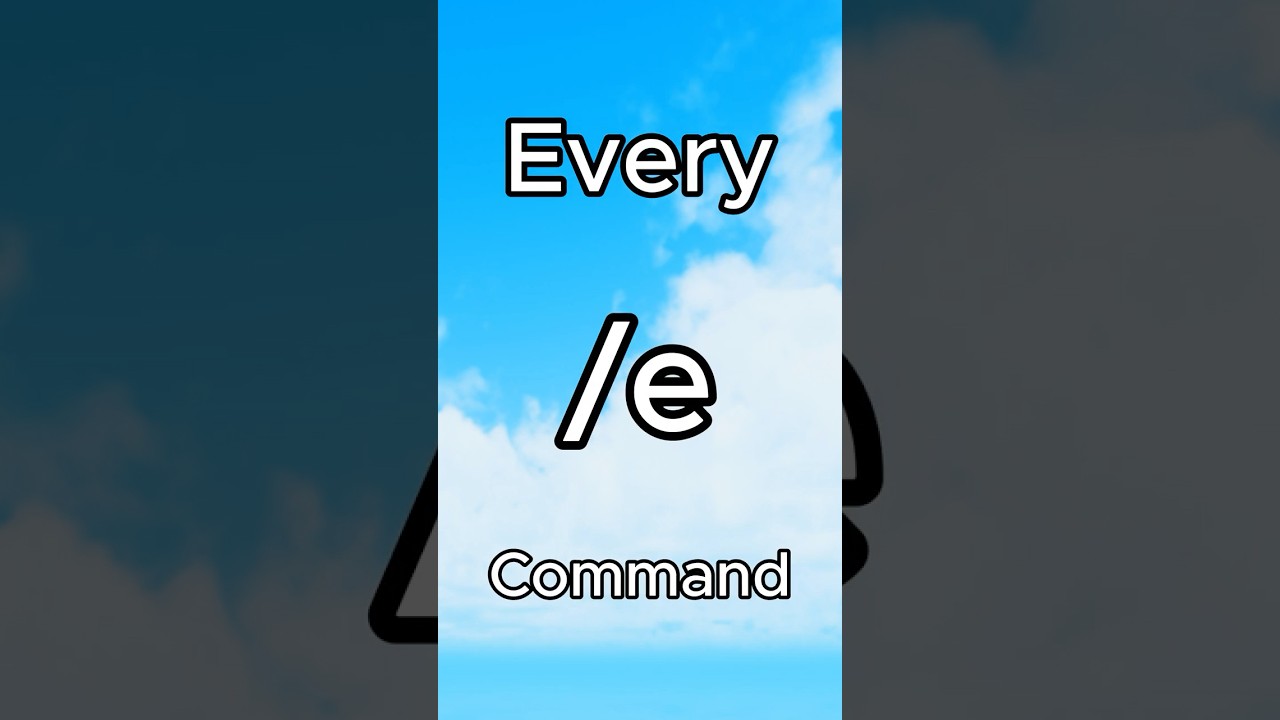 Master Every Roblox /e Command for Amazing Emotes 🎮