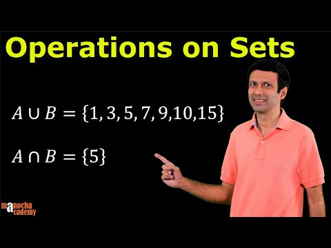 Operation on Sets Class 11