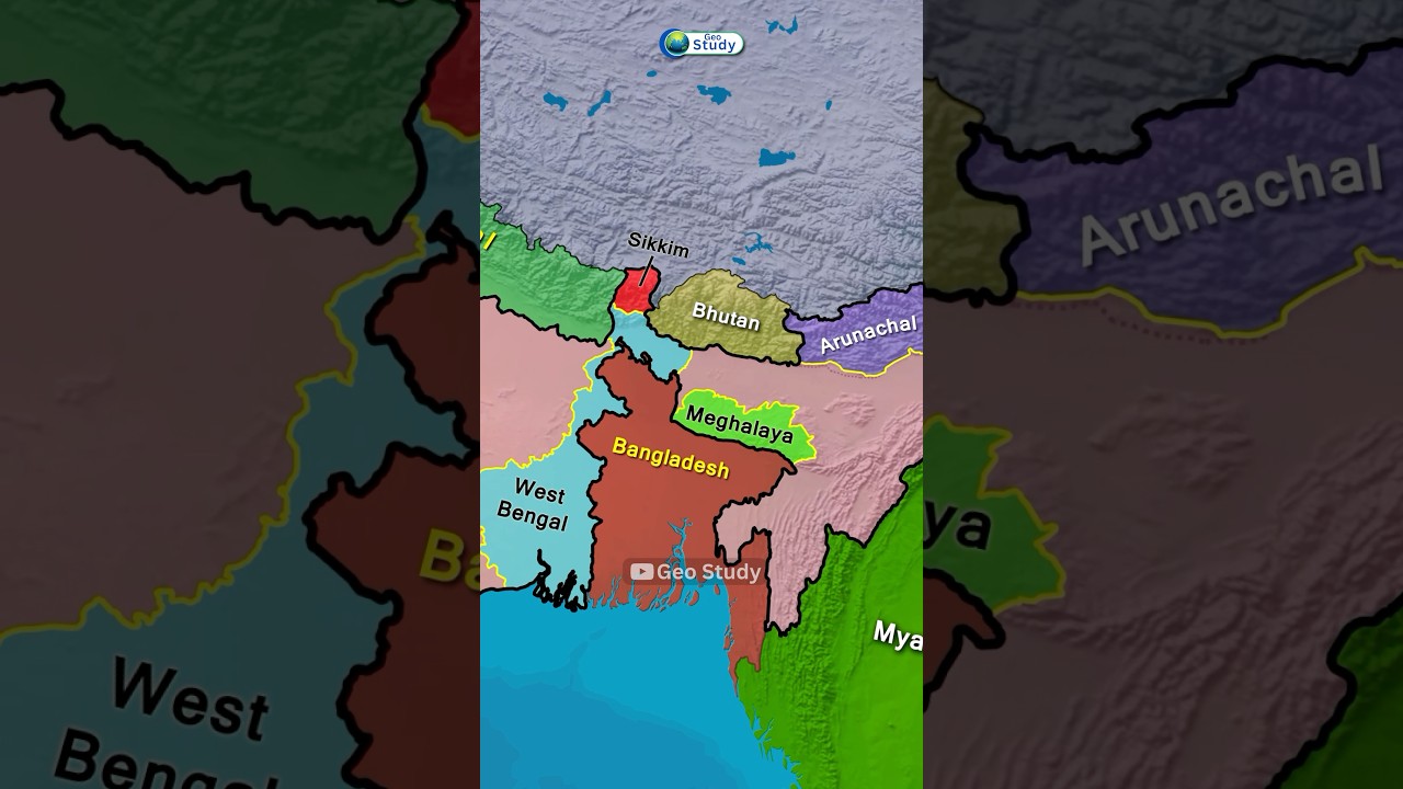 Indian States Bordering 3 Countries 🌏