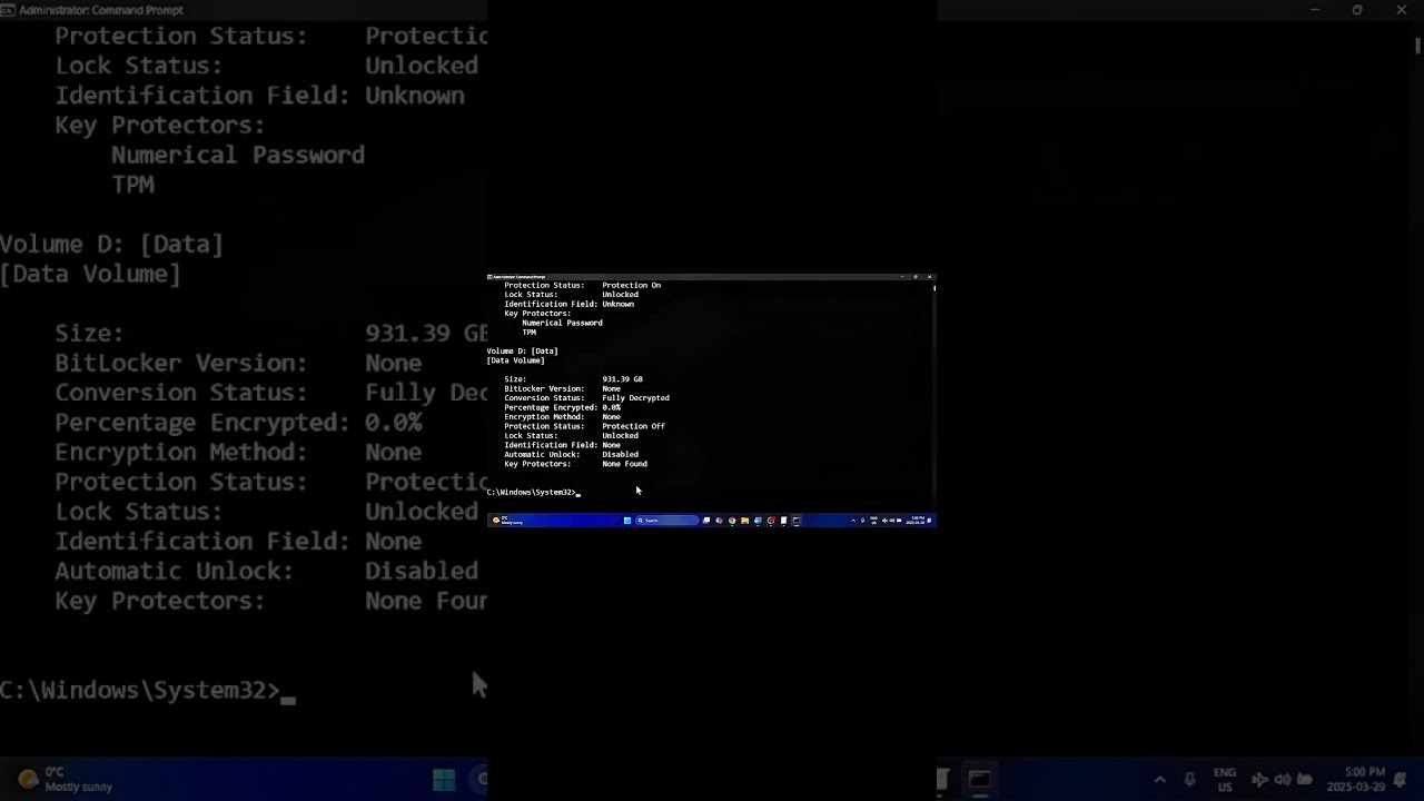 How to Disable BitLocker Using Command Prompt on Windows 11