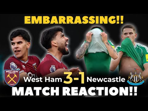West Ham STUN Newcastle United β Is the Toon Losing Momentum? Embarrassing all over.