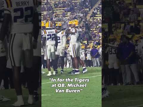 In for the Tigers at QB, MichaelVan Buren