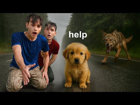 We RESCUED a Puppy From a COYOTE ATTACK!