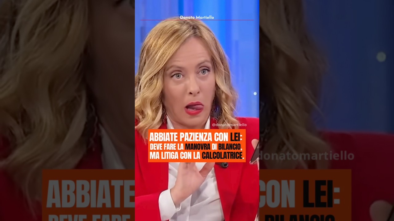 Meloni alle prese con la legge di bilancio: una gaffe da viral 🚨