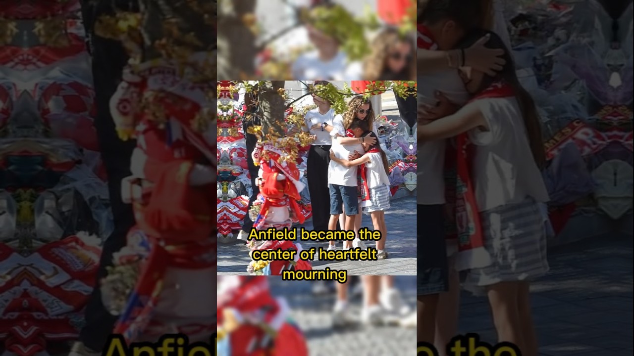 Diogo Jota's Wife and Teammates Pay Tribute at Anfield ⚽