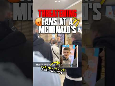 Footballer THREATENS FANS in McDonald’s?? 😳🍟
