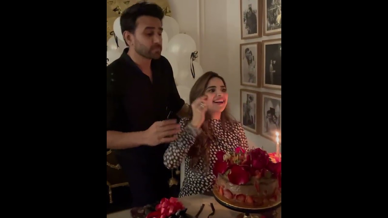Saboor Aly's Birthday Celebration with Husband Ali Ansari 🎉