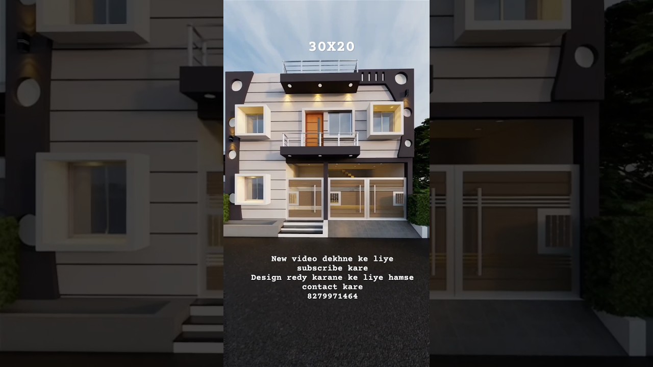30x20 Modern 3D House Design 🏡