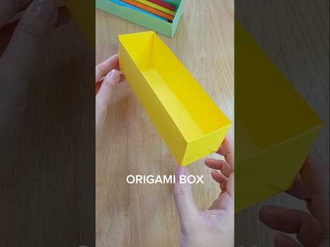 EASY long storage box A4 📥 | pecil box #diycrafts #easyorigami