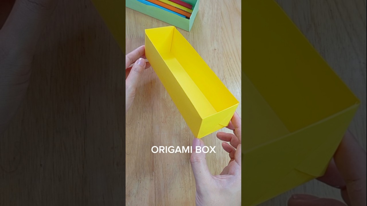 Create a Simple A4 Storage Box in Just 1 Minute 📥 | DIY Origami Tutorial