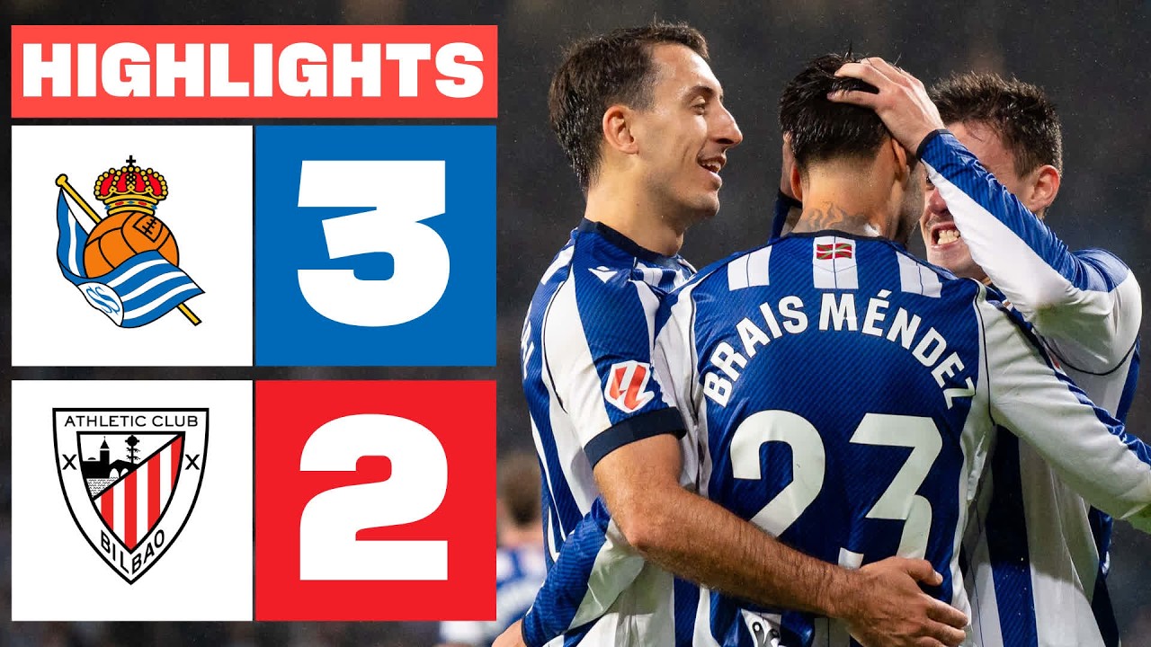 ¡Emocionante Derbi Vasco! Real Sociedad vence 3-2 a Athletic Club en Anoeta ⚽