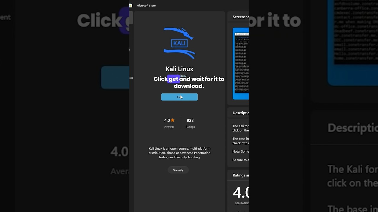 How to Install Kali Linux on Windows via Microsoft Store