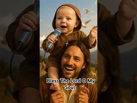 👶🎶 Baby Sings with Jesus ✝️ | ✨ Bless the Lord O My Soul 🙏 | Heart-Melting Worship 💖 #Shorts
