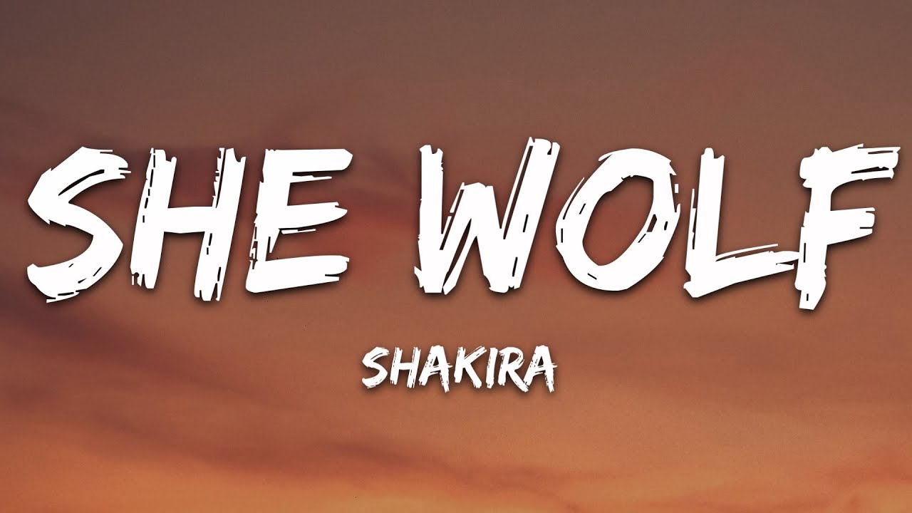 Shakira - She Wolf (Lyrics) Speeded Up Version