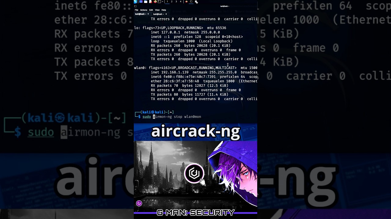WiFi Password Cracking with Aircrack-ng 🔓
