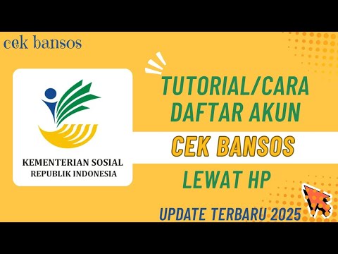 Cara Daftar Akun Cek Bansos 2025 Lewat HP 📱