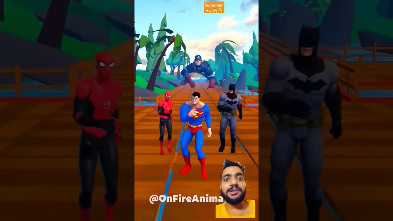 Epic Ohio Superman Collides with Street Light in Viral Spiderman & Batman Shorts! ⚡