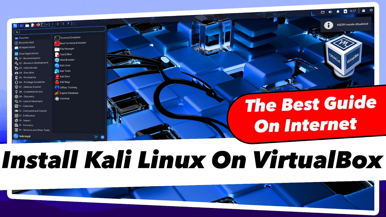Installing Kali Linux 2025.2 on VirtualBox on Windows 11