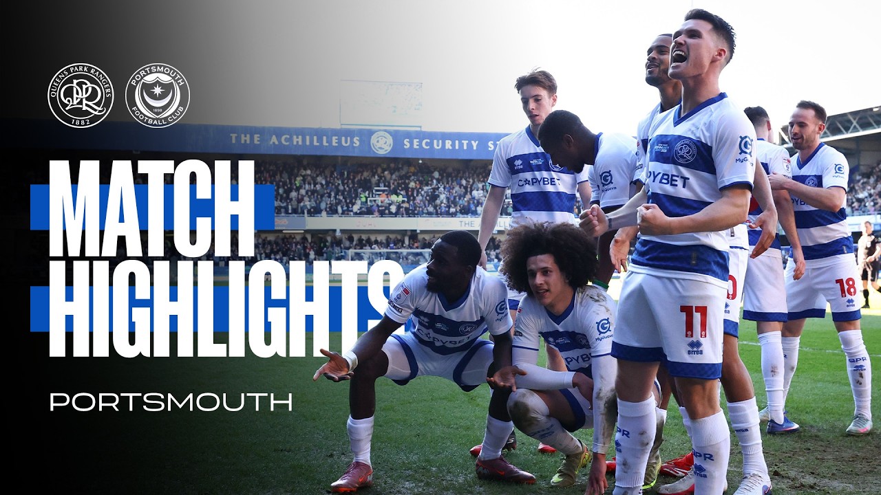 QPR Thrashes Portsmouth 6-1 | Match Highlights ⚽