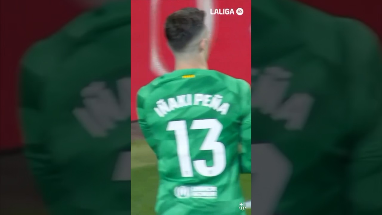 Incredible First-Class Save by Iñaki Peña! 🚀 #LaLigaHighlights