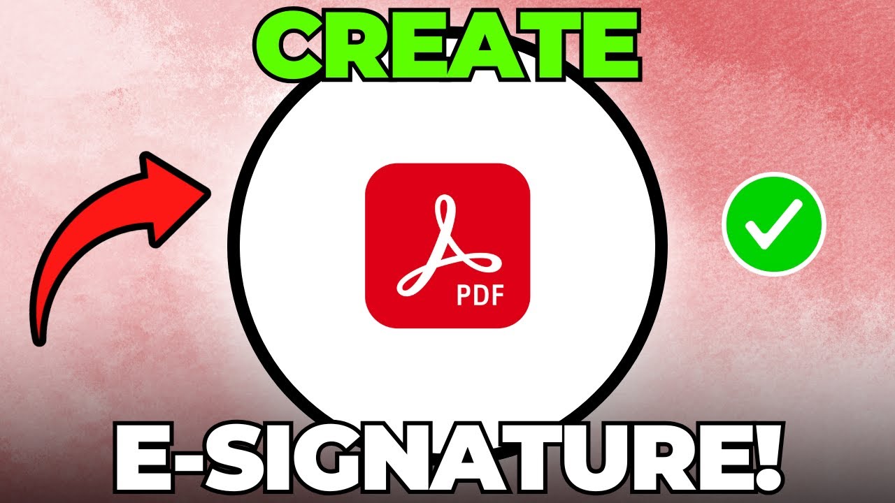 Create E-Signature in Adobe Acrobat ✍️