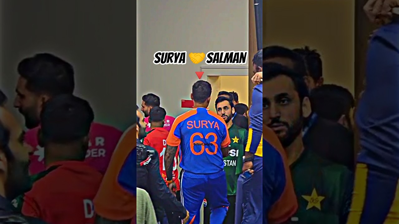Salman Handshake with Suryakumar 🤝 #shorts