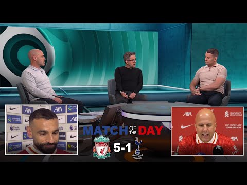 MOTD 🏆 Liverpool vs Tottenham 🔥 5-1 Danny Murphy & Shay Given analysis on Arne Slot tactics