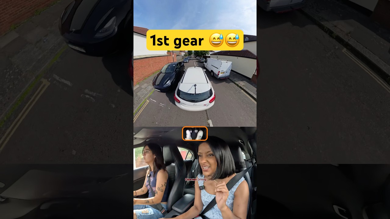 Go into 1st gear 🎵 😅 #driving #car #learn #manual #howto #drive #teacher #london
