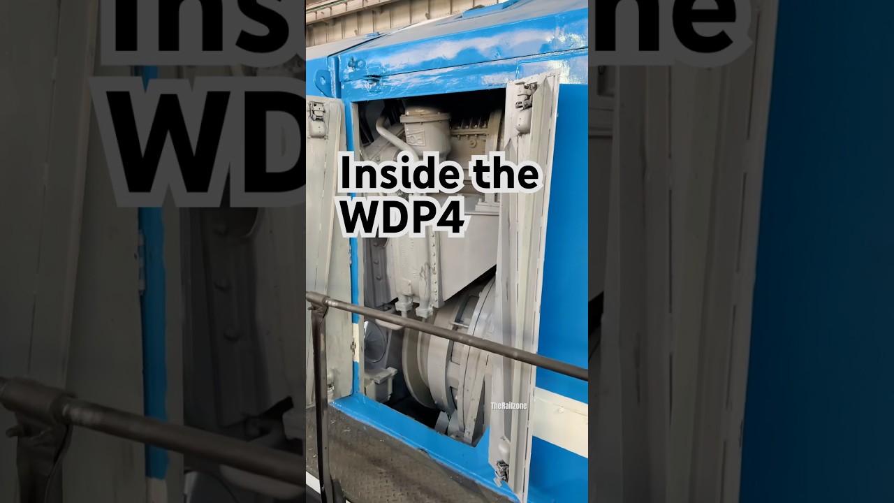 Inside the WDP4 Locomotive EMD motor Sounds #train #railgadi #train #trainvideos #railway