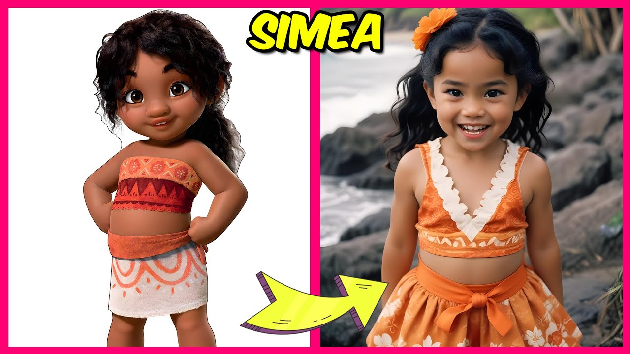 Moana 2 Characters in Real Life + Emoji Quiz π