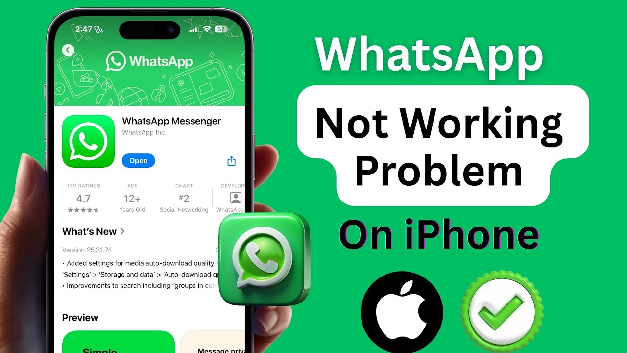 Whatsapp not opening problem in iphone | Whatsapp not working in iphone | Whatsapp not working ios