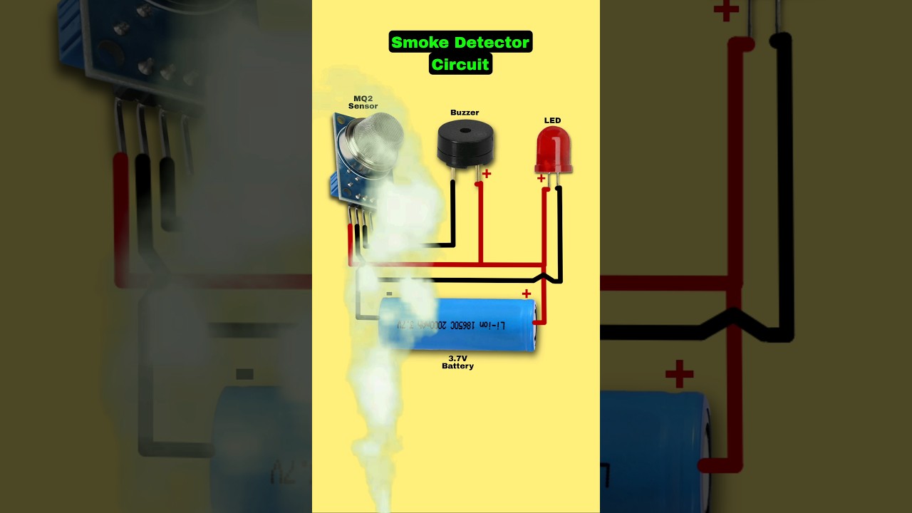 Simple Smoke Detector Circuit with MQ2 🚨